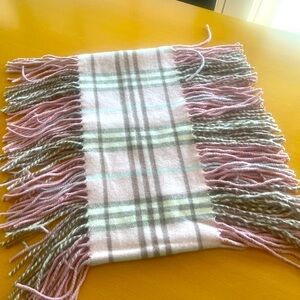 Burberry London 100% cashmere Scarf pink